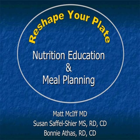 Reshape your plate