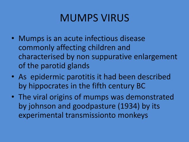 mumps virus