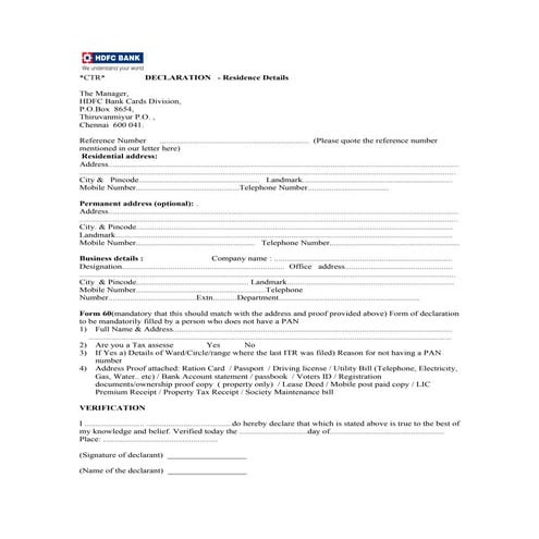 Residence details | PDF