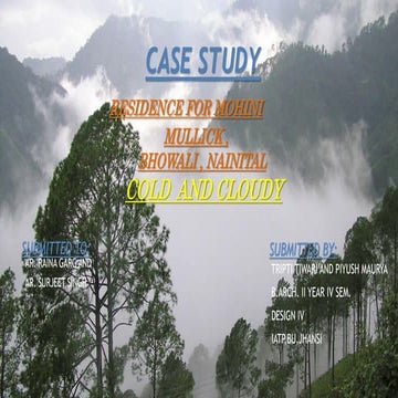 Residence for mohini mullick... CASE STUDY