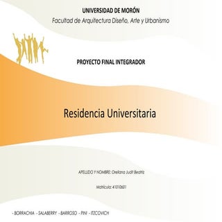 Residencia universitaria   orellana...