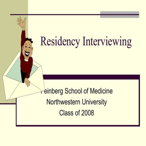 Residency Interviewing