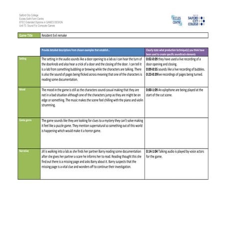 Resident evil remake