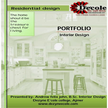 Andrew Felix John,B.Sc-Interior Design (Residential design project)