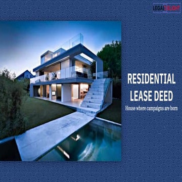 Residential Lease Deed | PPTX
