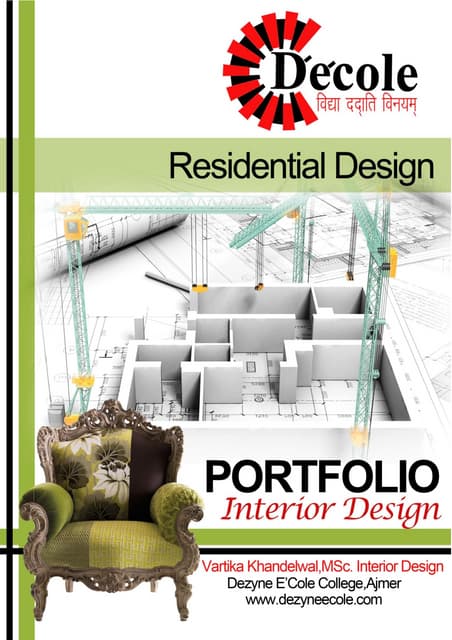 Residential project 1st year diploma vartika khandelwal m.sc. i.d.