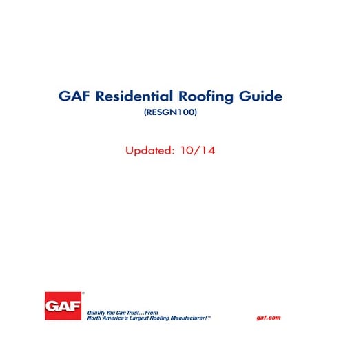 Residential Roofing Brochure - Long Beach Island Roofing Resource