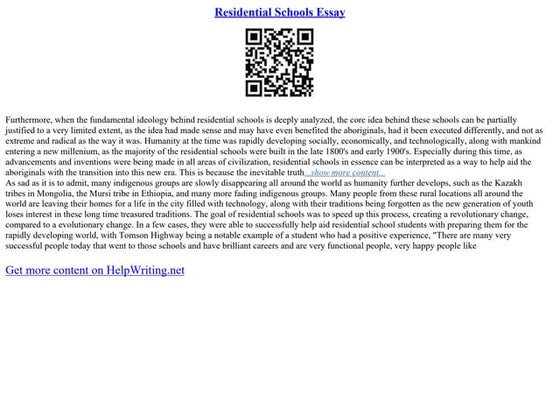 Indian Residential Schools | PPT