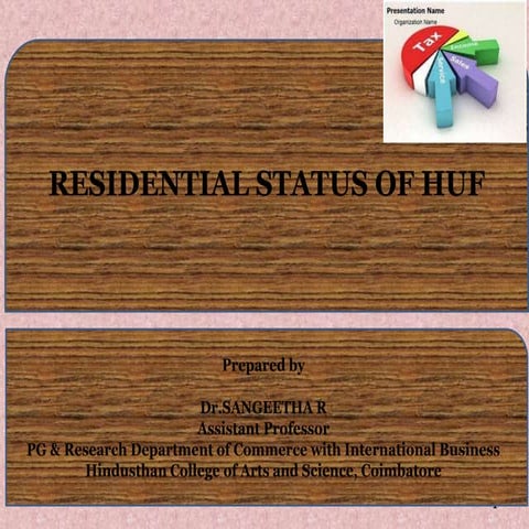 Residential status of HUF