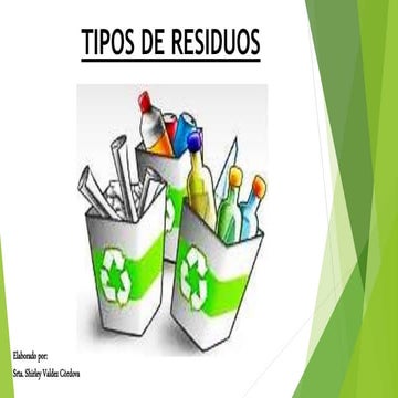 Residuos y su clasificaciòn
