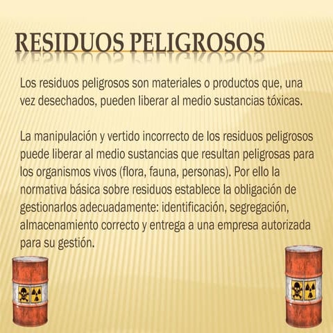 Residuos peligrosos