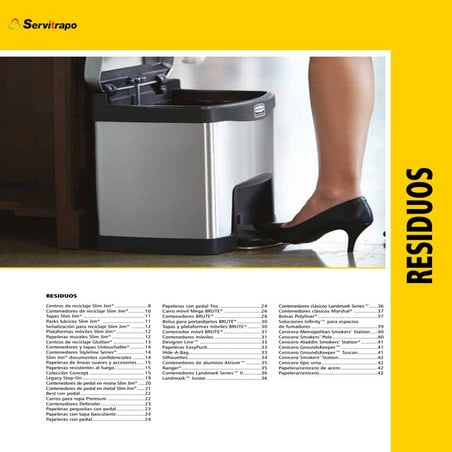 Residuos rubbermaid 2019 Servitrapo