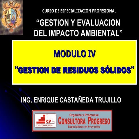 RESIDUOS SOLIDOS manejo de desechos y control