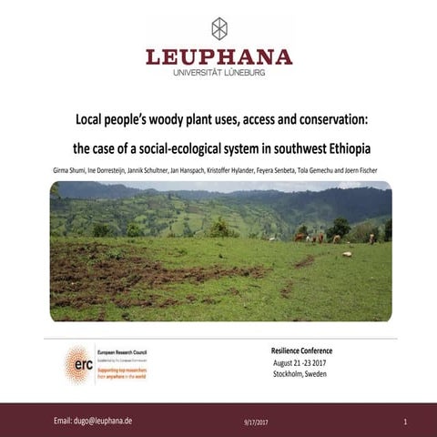 Resilence conference 2017 ppt girma