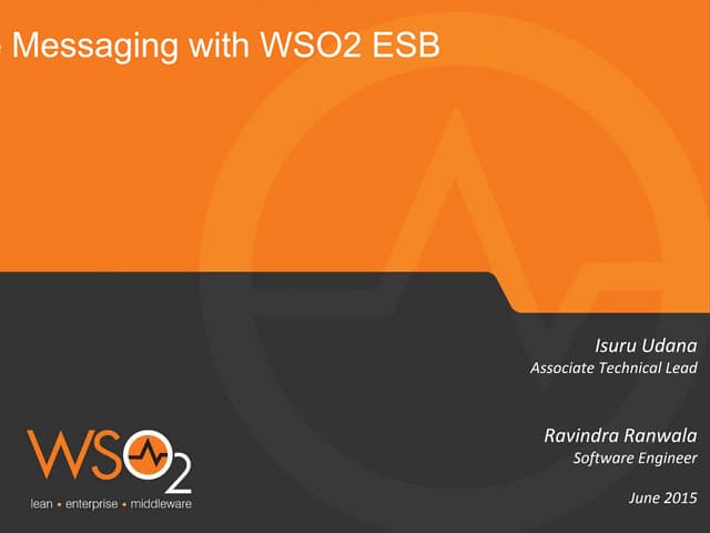 Resilient Enterprise Messaging with WSO2 ESB