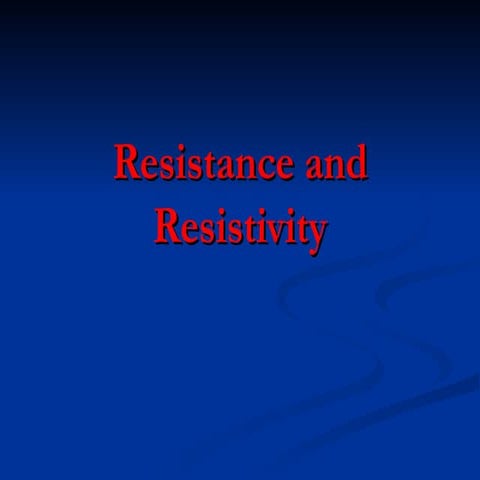 Resistance-introduction to the semiconductor industry-NEW. | PPT