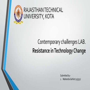 Resistance in technology change