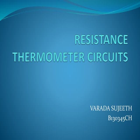 Resistance thermometer circuit
