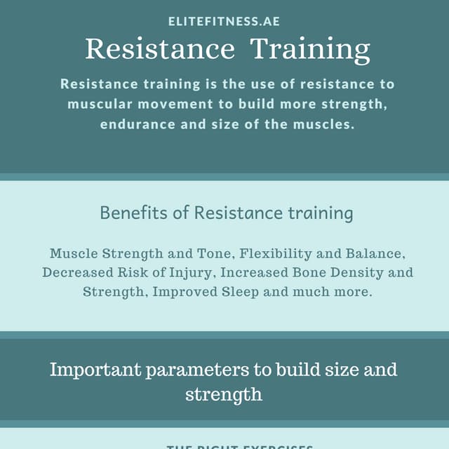 Why you should try Resistance training?