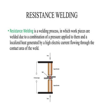 Resistance welding