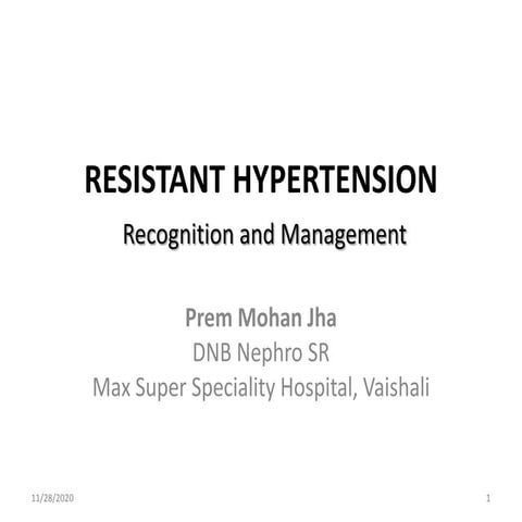 Resistant hypertension