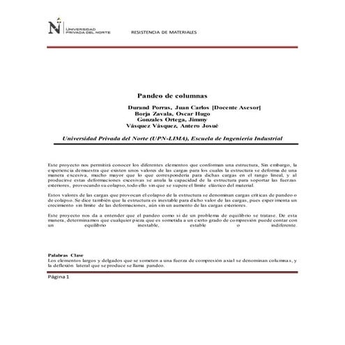 Resistencia de materiales   pandeo