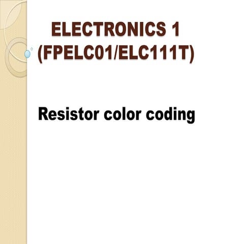 Resistor color codes(1)