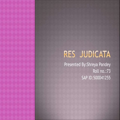 Res  judicata