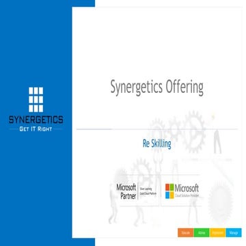 Synergetics Re-skilling pitch deck