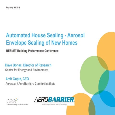 Automated House Sealing - Aerosol Envelope Sealing of New Homes