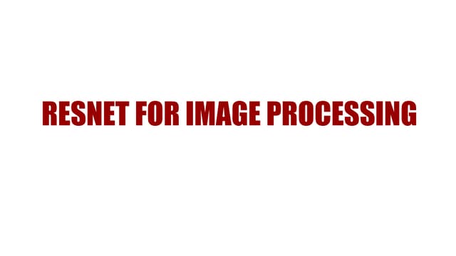 Resnet for image processing (3)