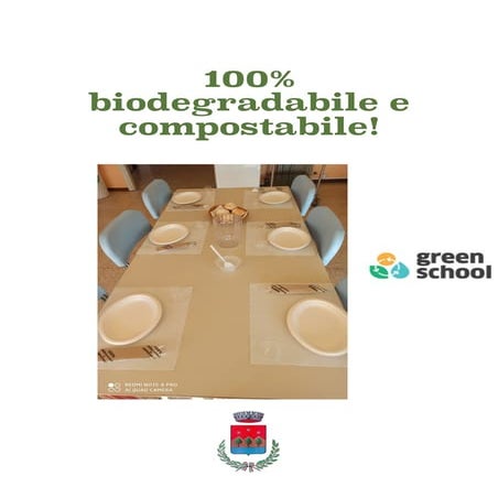 100% biodegradabile e compostabile