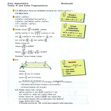 Resol. Mat 9º ano Teste Trigonometria.doc