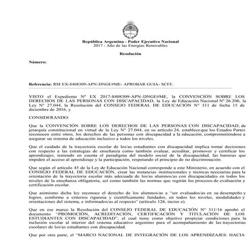  	RESOLUCIÓN N° 2945 CFE “VALIDEZ NACIONAL PARA LA CERTIFICACIÓN Y TITULACIÓN ENMARCADAS EN LA RESOLUCIÓN 311/16”