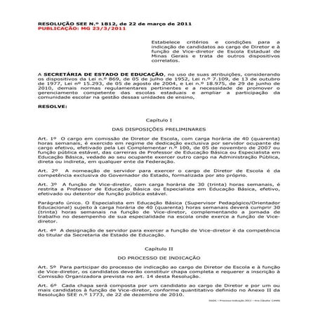 Resolucao see-no-1812-2011