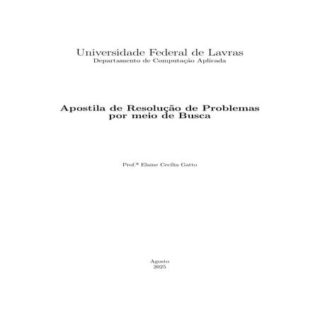 Apostila de Resolução de Problemas com Busca