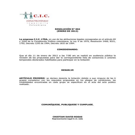 Resolución 004