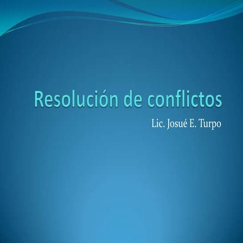 Resolución de conflictos