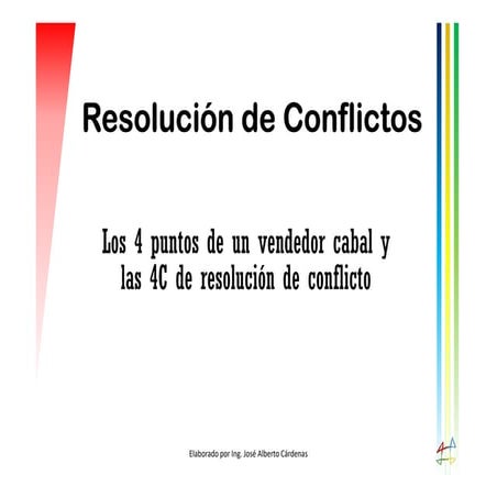 Las 4C de Resolución de Conflictos
