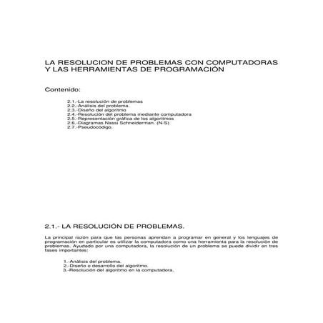 ResolucióN De Problemas