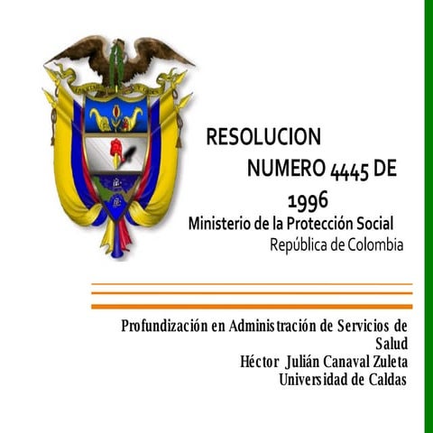 Resolucion 4445 | PPT