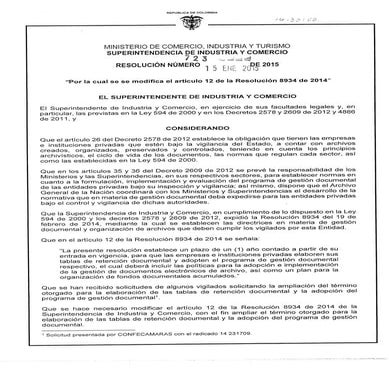 Resolucion SIC 723 2015