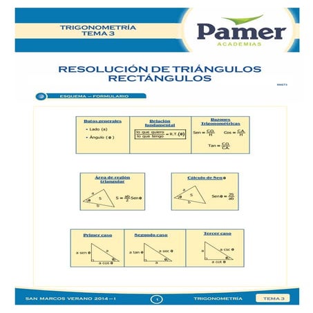 Resolucion de triangulos rectangulos i