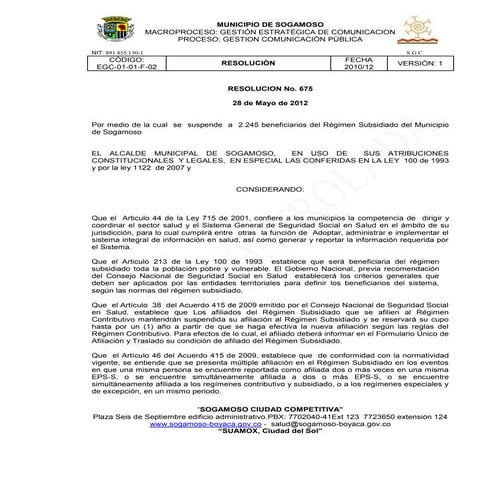 Resolucion suspender 28052012 ajustado dra sandra