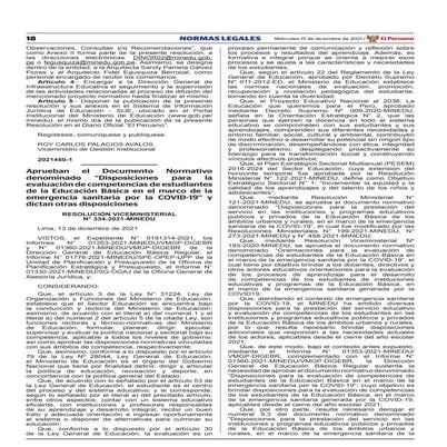 Resolucion vice ministerial n° 334 2021-minedu