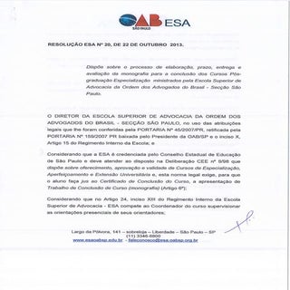 Manual monografia OAB/ESA