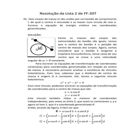 Resolução da lista 2 | PDF