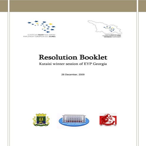 Kutaisi Winter Session - Resolution Booklet   Kutaisi