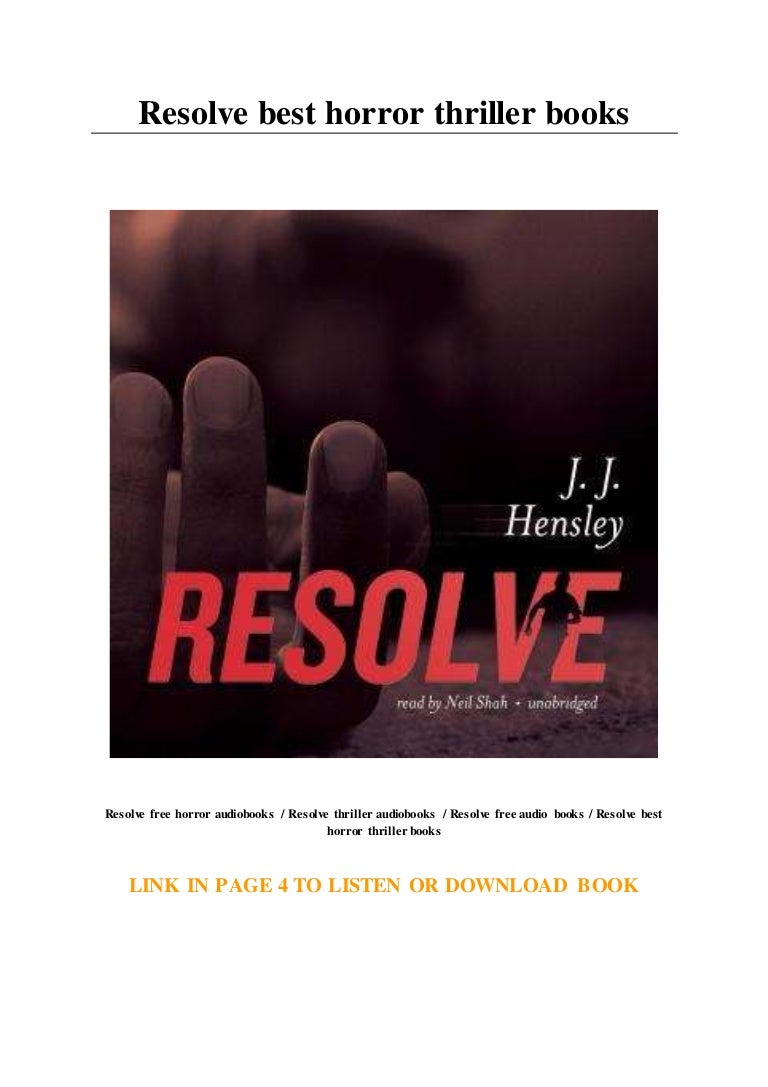 Resolve best horror thriller books