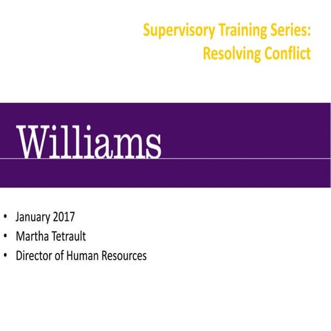 Resolving conflict | PPTX